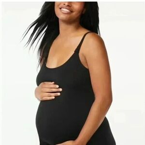 Joyspun Nursing Cami Tank Top Gray Size L-XL With‎ built in shelf bra